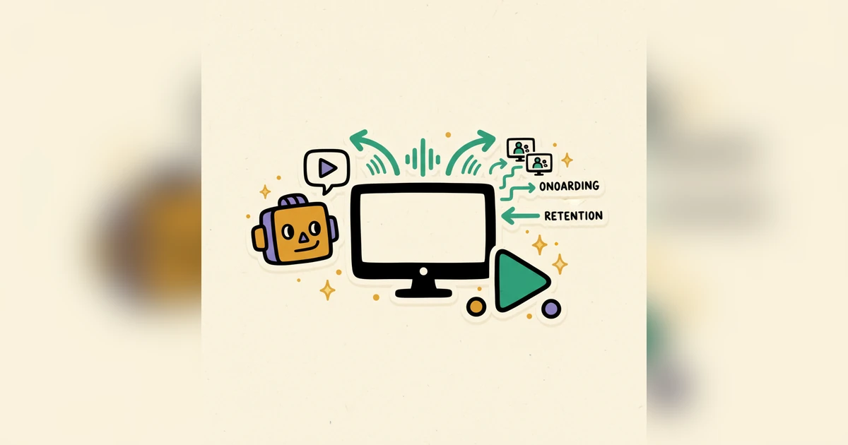 AI-narrated onboarding videos to improve retention