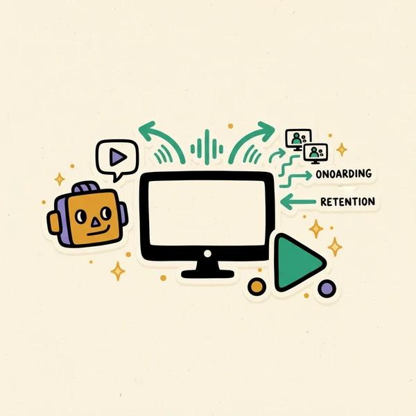 AI-narrated onboarding videos to improve retention