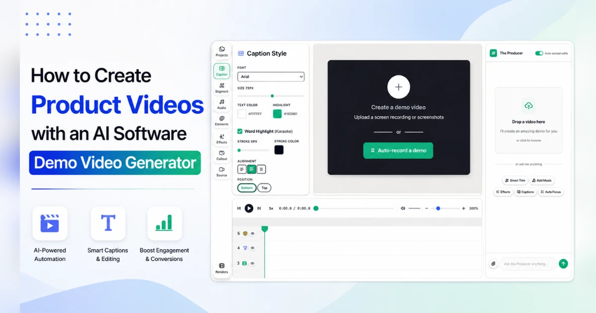 How to Create Product Videos with an AI Software Demo Video Generator